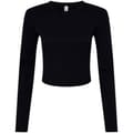Miniatyrbillede 1 af 3: Bella + Canvas Womens/Ladies Micro-Rib Long-Sleeved T-Shirt