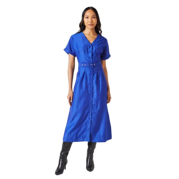 Principles Womens/Ladies Belted Organza Shirt Dress Blue 14 UK