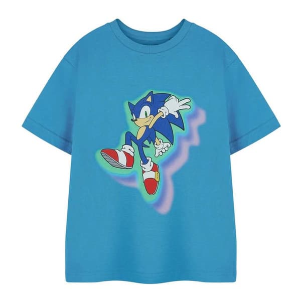 Sonic The Hedgehog Kortärmad T-shirt Glow Trio, pojkar Blue 3-4 Years