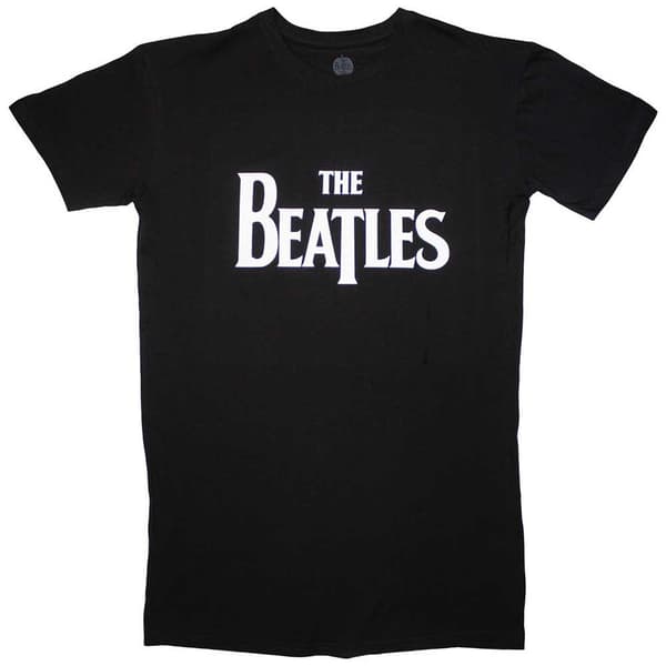 The Beatles Kvinnor/Damer Drop T Logo T-Shirt Black S
