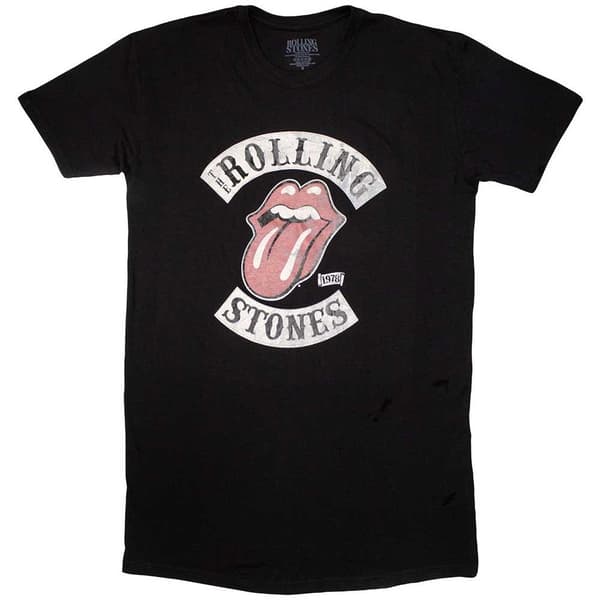 The Rolling Stones Dam/Ladies Tour ´78 T-Shirt Klänning Black L