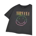 Miniatyrbild 3 av 3: Nirvana T-shirt med regnbågslogga för dam och dam
