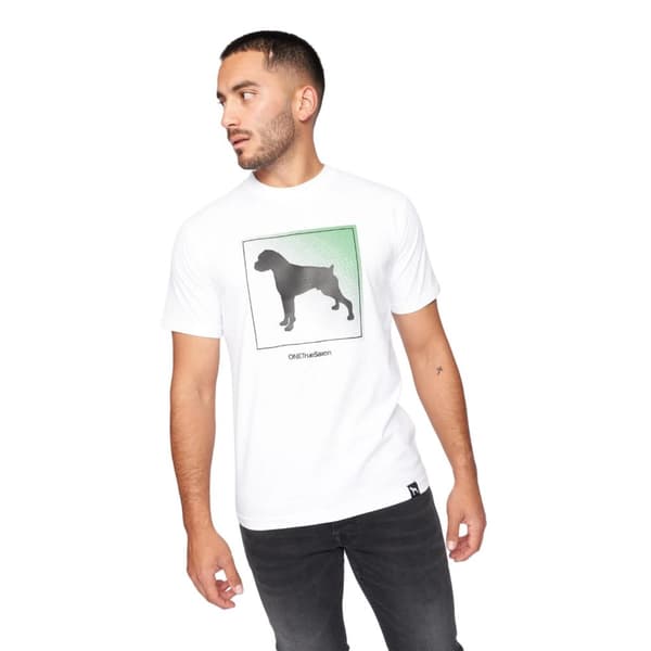 One True Saxon T-shirt Braice för herrar Optic White L