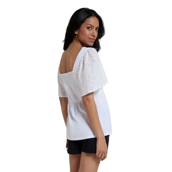 Mountain Warehouse Womens/Ladies Verona Broderie Sleeve Top