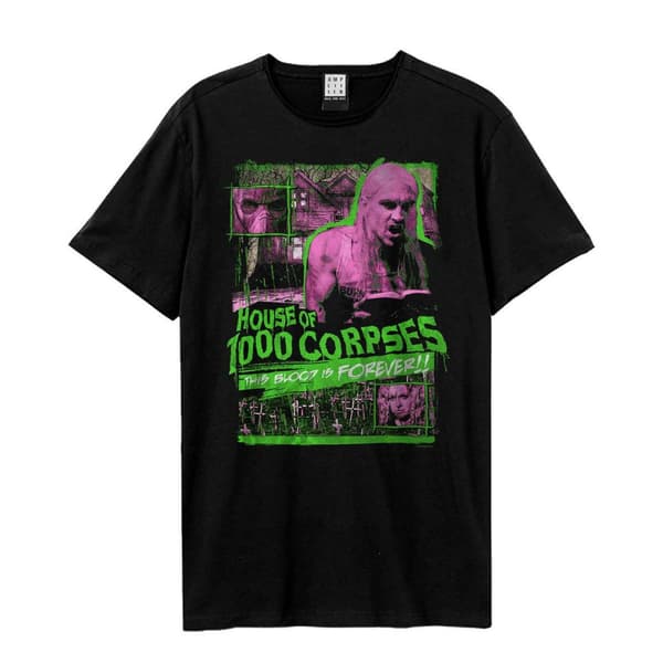Amplified Unisex Vuxen House Of 1000 Corpses This Blood Forever Rob Zombie T-shirt