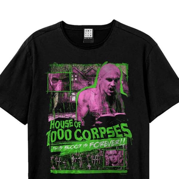 Amplified Unisex Vuxen House Of 1000 Corpses This Blood Forever Rob Zombie T-shirt