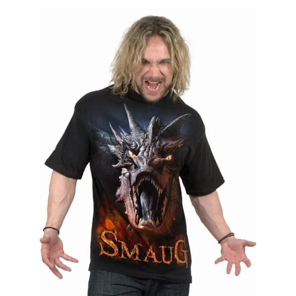The Hobbit: The Desolation of Smaug Unisex T-shirt med rygtryk til voksne