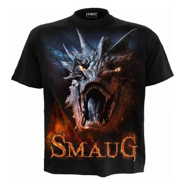 The Hobbit: The Desolation of Smaug Unisex T-shirt med rygtryk til voksne
