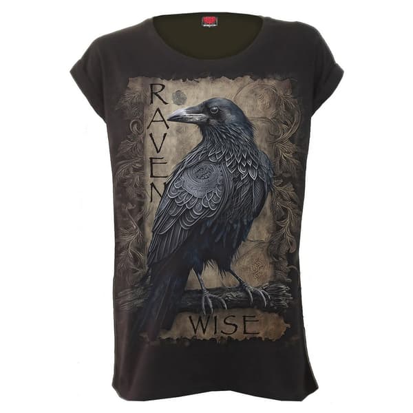 Spiral Direct Dam/Lady Raven Wise kortärmad topp Black M