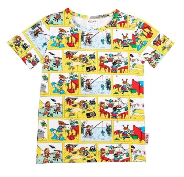 Pippi Långstrump Energisk T-shirt, Gul