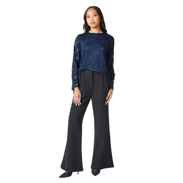 Principles Womens/Ladies Lace Long-Sleeved Top