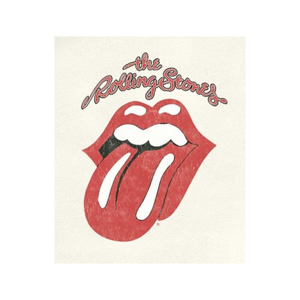 Amplified Womens/Ladies Vintage Tongue The Rolling Stones T-Shirt