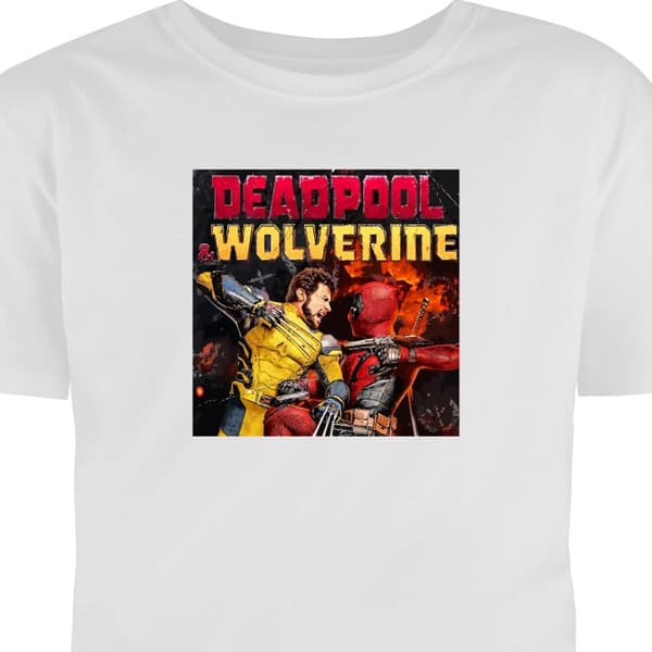 T-shirt til Børn | Klassisk Børne T-shirt Deadpool & Wolverine