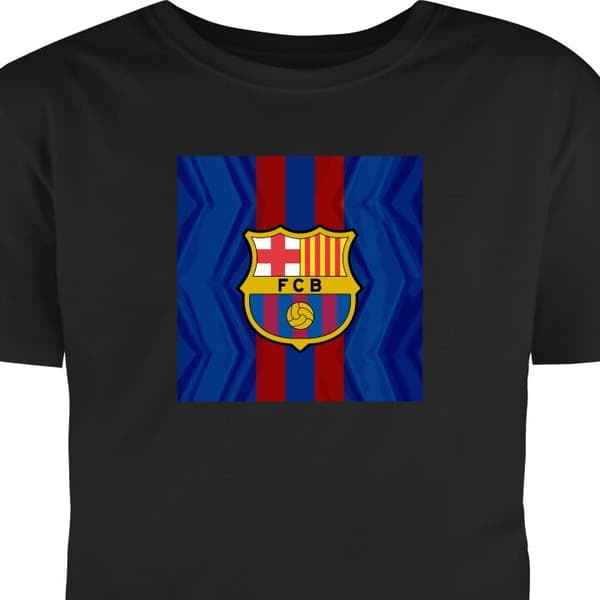 T-shirt för Barn | Klassisk Barn-T-shirt FCB Barcelona Svart 9