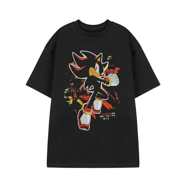 Sonic The Hedgehog Unisex Adult Shadow Paint Short-Sleeved T-Shirt