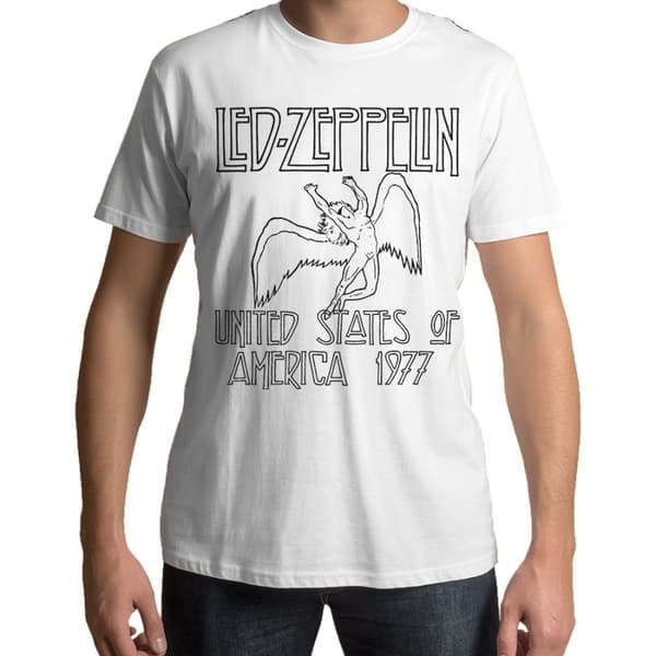 Amplified Unisex Adult The Song Remains The Same Led Zeppelin Vintage T-Shirt