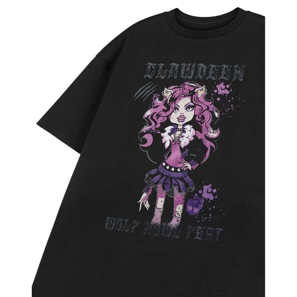 Monster High Womens/Ladies Howl Feet Short-Sleeved T-Shirt