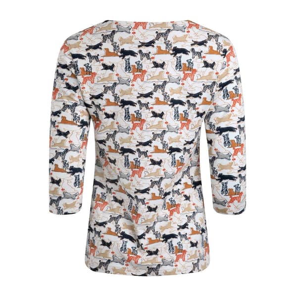 Weird Fish Womens/Ladies Pinto Dog Print Jersey Organic T-Shirt