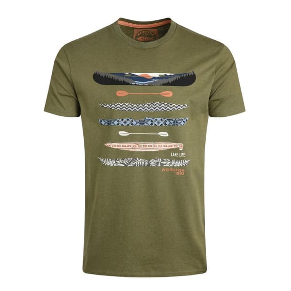 Weird Fish T-shirt med tryck för miljövänliga produkter för män