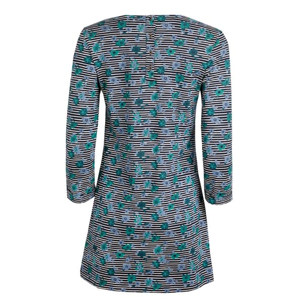 Weird Fish Womens/Ladies Charlotte Floral Stripe Jersey Organic Tunic