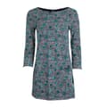 Miniatyrbillede 1 af 2: Weird Fish Womens/Ladies Charlotte Floral Stripe Jersey Organic Tunic