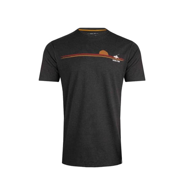 Weird Fish Mens FIshing Eco Friendly T-shirt Chocolate S