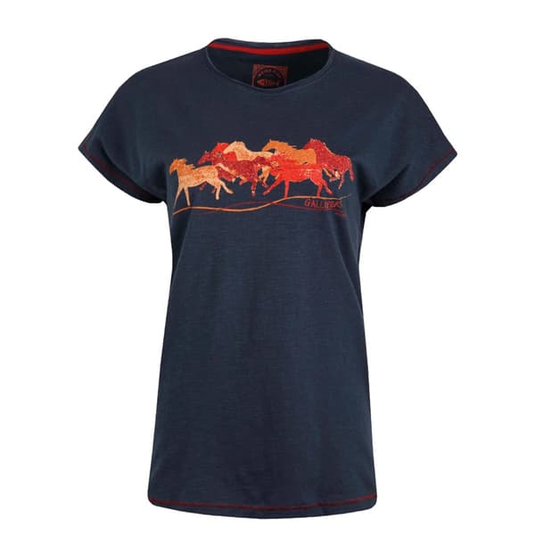 Weird Fish Womens/Ladies Gallopers Horse Slub Organic T-Shirt