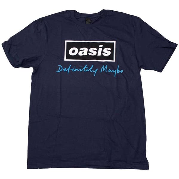 Oasis Unisex Vuxen Definitely Maybe Text Logo T-Shirt