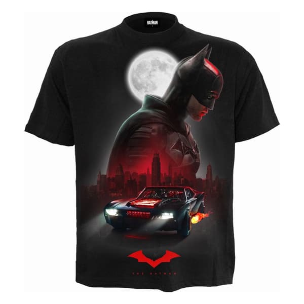 Batman Unisex Adult Batmobile Short-Sleeved T-Shirt Black S