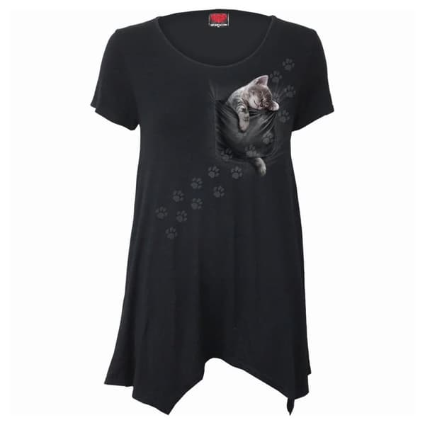 Spiral Direct Kortärmad T-shirt - Pocket Kitten - dam/dam