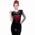 Miniatyrbillede 2 af 2: Spiral Direct Womens/Ladies Bleeding Heart Capped Sleeved Top