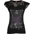 Pikkukuva 1 / 2: Spiral Direct Womens/Ladies Waisted Corset Capped Sleeved Top