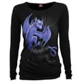 Miniatyrbild 1 av 2: Spiral Direct Womens/Ladies Pocket Dragon Baggy Long-Sleeved Top