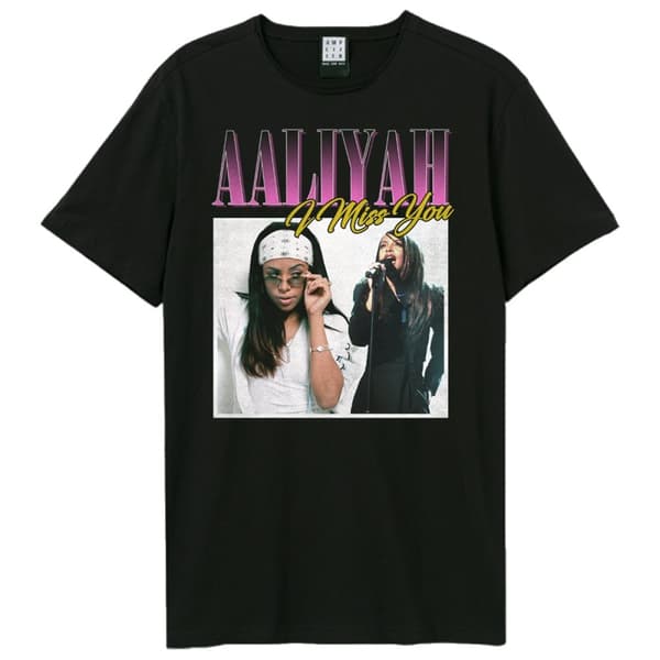 Amplified Unisex Adult I Miss You Aaliyah T-Shirt
