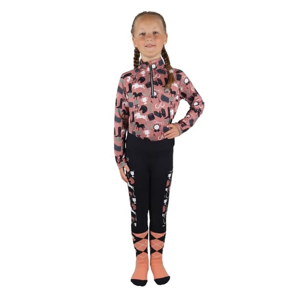 Little Rider Girls Pony Passion Base Layer Top