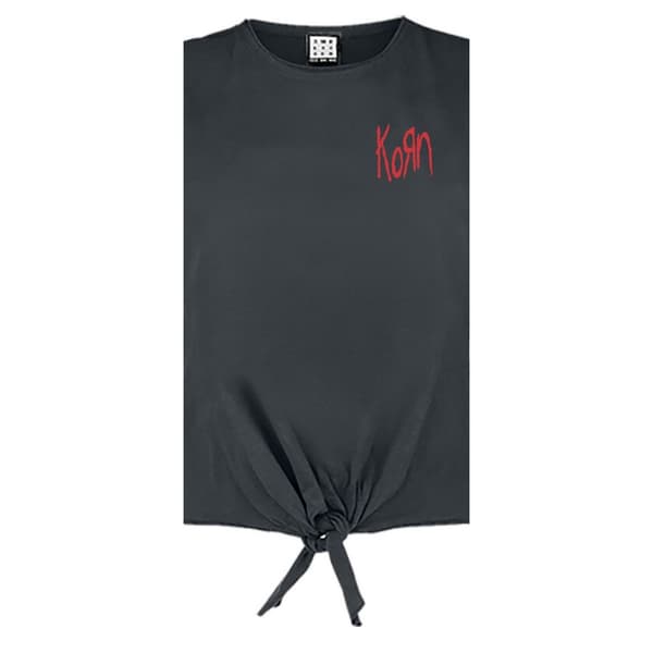 Amplified Womens/Ladies Lineart Issues Korn Sleeveless T-Shirt