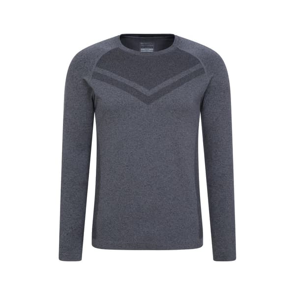 Mountain Warehouse Ventina Seamless underställströja för herrar Charcoal S-M