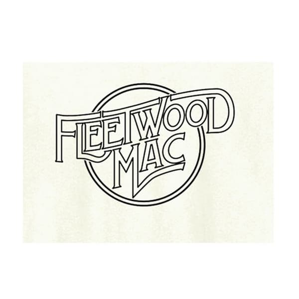 Amplified Unisex Adult Line Art Logo Fleetwood Mac T-shirt
