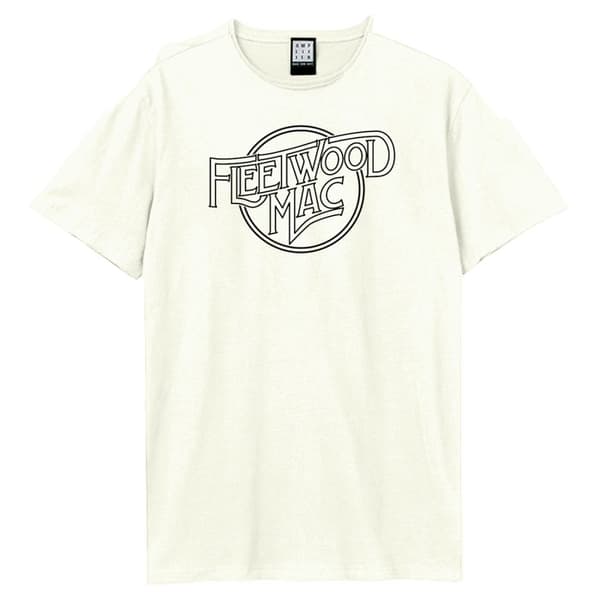 Amplified Unisex Adult Line Art Logo Fleetwood Mac T-shirt
