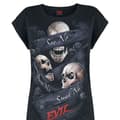 Miniatyrbilde 2 av 2: Spiral Direct Womens/Ladies See No Evil Loose Fit Turn Up T-Shirt