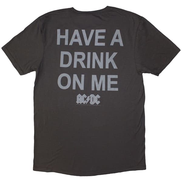 AC/DC Unisex Adult Have A Drink On Me Back Print T-Shirt