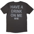 Miniatyrbild 2 av 2: AC/DC Unisex Adult Have A Drink On Me Back Print T-Shirt