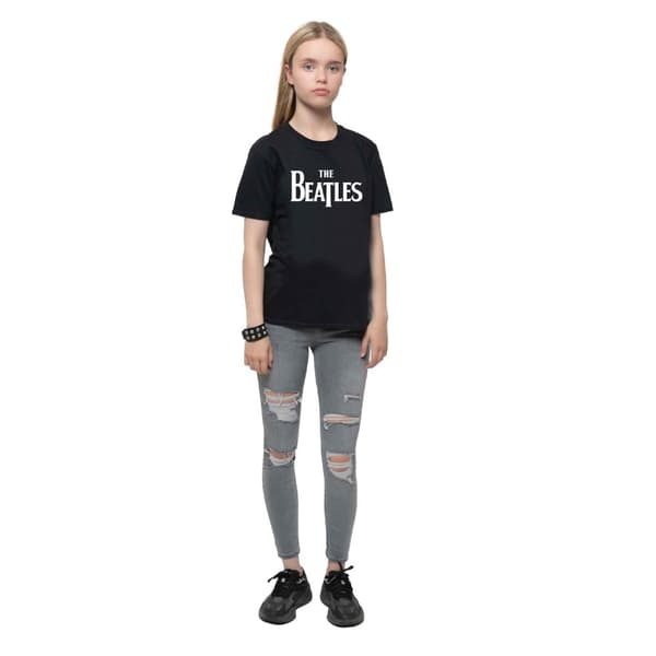The Beatles Childrens/Kids Drop Logo T-Shirt