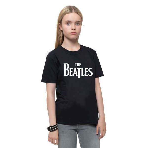 The Beatles Childrens/Kids Drop Logo T-Shirt