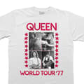 Miniatyrbilde 3 av 3: Queen Unisex Adult World Tour ´77 T-Shirt