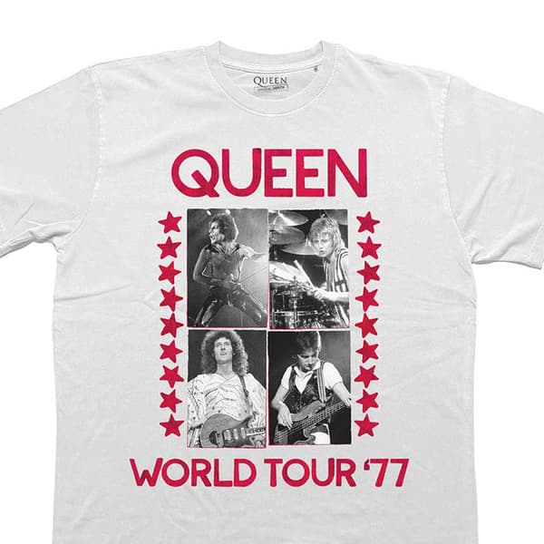 Queen Unisex Adult World Tour ´77 T-Shirt
