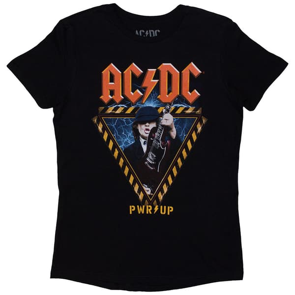 AC/DC Unisex Adult Angus Triangle PWR-UP EU Tour ´32 Back Print T-Shirt