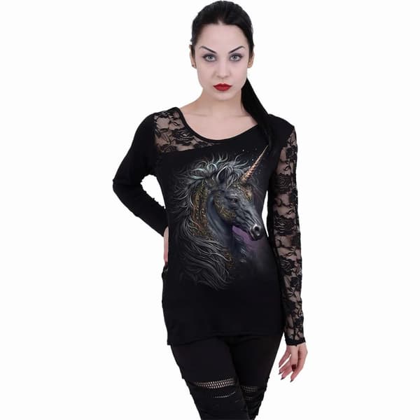Spiral Direct Långärmad T-shirt - Celtic Unicorn, dam/dam