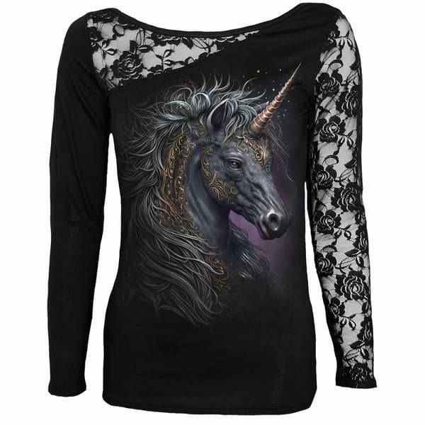 Spiral Direct Långärmad T-shirt - Celtic Unicorn, dam/dam