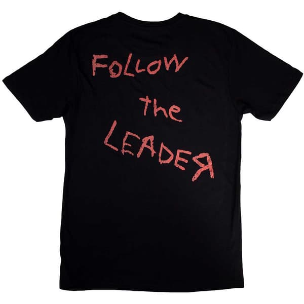 Korn Unisex Adult Follow The Leader Hopscotch Back Print T-Shirt